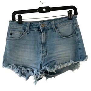 KanCan‎ Jean Shorts Size 9/28 High Rise Distressed